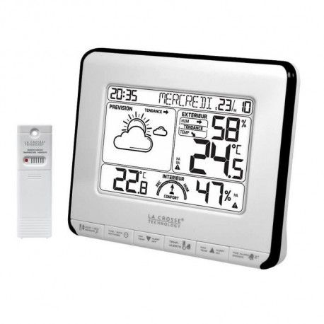 La Crosse Technology WS9130 - Station météo avec capteur température  intérieure et extérieure - Comparer avec