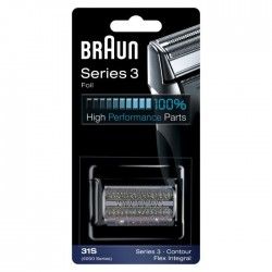 Piece De Rechange compatible avec les rasoirs Series 3 - BRAUN 31S Argentée