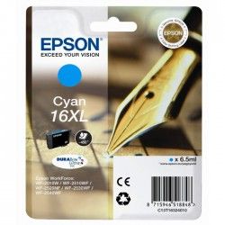 Epson T1632 XL Stylo a plume Cartouche d'encre Cyan