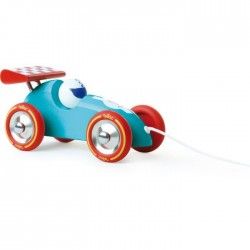 VILAC Voiture de course a trainer turquoise et rouge