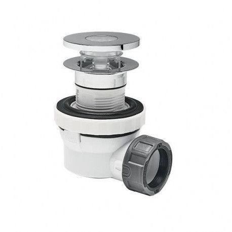 Bonde de lavabo compact avec siphon gain de place D32 Quick-Clac