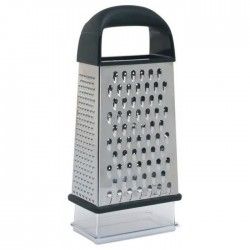 OXO Good Grips Boîte a râpe 4 faces avec récipient argenté