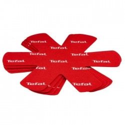 TEFAL Set de 4 protecteurs de poele K2203004 38x36x1cm rouge