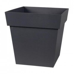 EDA Pot carré Toscane 32cm - Contenance 22l - Gris anthracite