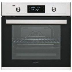 SHARP K-61V28IM1 - Four électrique encastrable - Chaleur pulsée - 68 L - Pyrolyse - A - Inox