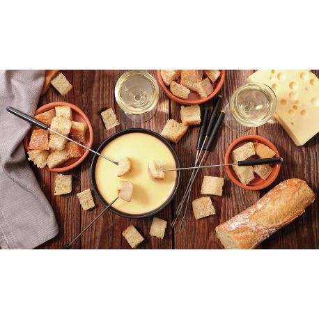 Raclette Fondue Cheese'n'co 6 Personnes Noir - TEFAL - RE12C8 