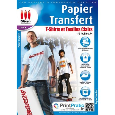 Papier d'impression Micro Appli Autocollants Transparents - A4 - 8 Feuilles  - 5091