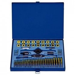 JBM Set Étui Métrique Tarauds et Filiere Recouverte de Titane 58 Pieces