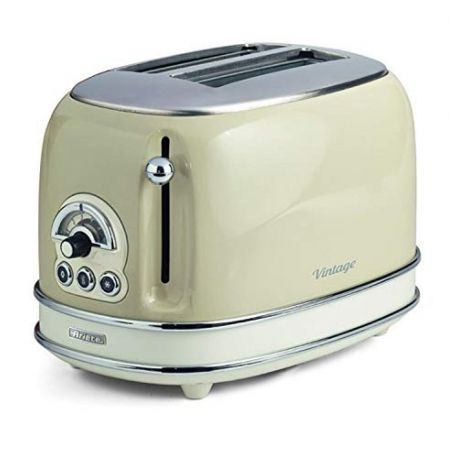 Toaster Grille Pain Inox 2 Fentes Larges 800W , 7 Niveaux/ Annuler /  Réchauffer / Décongeler Vintage Sandwich Toaster - Cdiscount Electroménager