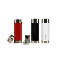 YOKO -  théiére isotherme 350 ml blanche a double paroi en inox