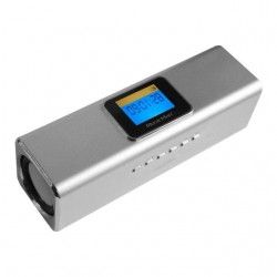 MUSICMAN MA DISPLAY SOUNDSTATION Enceinte portable avec écran, lecteur MP3 et radio intégrée - Argent