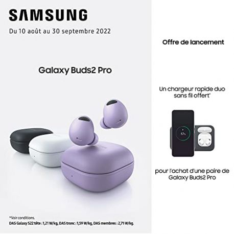 Samsung Galaxy Buds2 Pro Blanc - Écouteurs sans fil - Casque Audio Samsung  sur