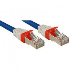 ﻿LINDY Câble réseau patch cat.6A S/FTP PIMF Premium - Cuivre - 10 Gbit - 500Mhz - LSOH - 5m - Bleu