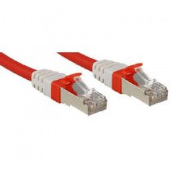 ﻿LINDY Câble réseau patch cat.6A S/FTP PIMF Premium - Cuivre - 10 Gbit - 500Mhz - LSOH - 5m - Rouge
