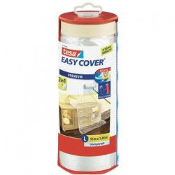 TESA Ruban de masquage avec film + Easy Cover Premium L (bâche + ruban de masquage) - 33m x 1400mm