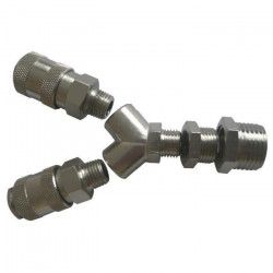 ﻿MICHELIN Kit Double Sortie En Y Raccords Rapides pour compresseur