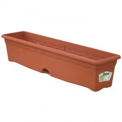 Jardiniere avec plateau intégré 80x20x18cm - Terracota