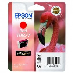 Epson T0877 Flamant rose Cartouche d'encre Rouge