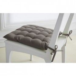 TODAY Assise matelassée 40x40cm 100% coton 16 points Mastic