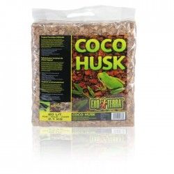 EXO TERRA Substrat Coco Husk 20 L - Pour terrarium de climat tropical ou semi-tropical