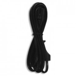 Cordon alimentation 2m 2x0,75mm² pour radio ou rasoir avec prise 2P+T et 1 prise 2,5A C7